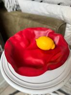 Alessi (fruit) schaal rood Lluis Clotet model Sarria, Huis en Inrichting, Woonaccessoires | Schalen en Manden, Overige materialen