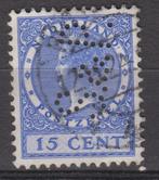 Zegel met perfin S&P., Verzenden, T/m 1940, Gestempeld