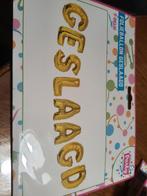 GESLAAGD letters folieballon nr S506, Ophalen of Verzenden, Nieuw, Versiering, Overige