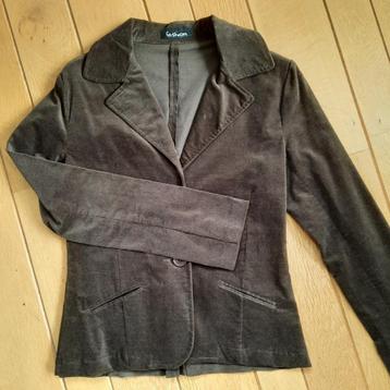 FASHION colbert bruin 'velours' maat M beschikbaar voor biedingen