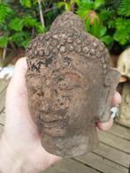 Java Antiek Boeddhahoofd van Terracotta uit begin 1900, Antiek en Kunst, Ophalen of Verzenden