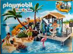 Playmobil Family Fun 6979 Vakantie-eiland met strandbar, Ophalen of Verzenden, Zo goed als nieuw, Complete set