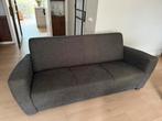 Gratis af te halen Antraciet kleurige 2- en 3-zitsbank, Gebruikt, Driepersoons, 75 tot 100 cm, Ophalen of Verzenden