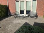 Loungeset antraciet, Ophalen, 4 zitplaatsen, Kunststof, Nieuw