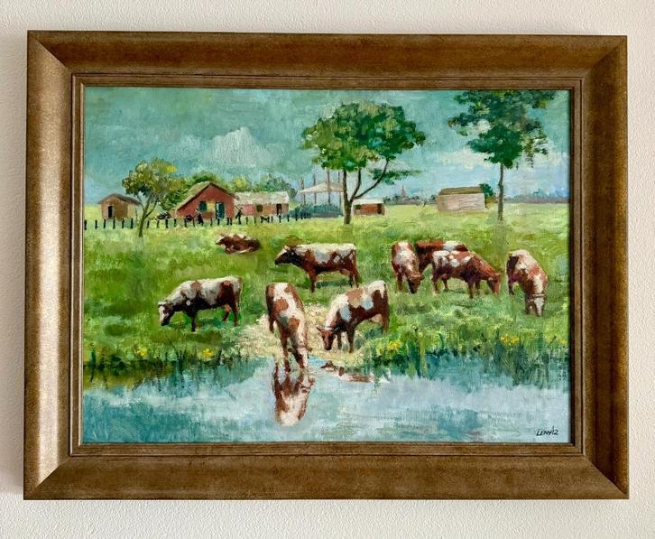 Schilderij Leny Nooijen, Antiek en Kunst, Kunst | Schilderijen | Klassiek, Ophalen