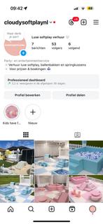 Softplay playground ballenbak springkussen verhuur, Ophalen, Nieuw, Geboorte of Huwelijk