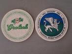 6 Bierviltjes Grolsch - 20 jaar Nederlandse Troepen Seedorf, Verzamelen, Ophalen, Landmacht, Nederland, Embleem of Badge