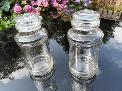 glazen potten snoeppotten winkelpotten brocante antieke, Antiek en Kunst, Antiek | Glas en Kristal, Verzenden