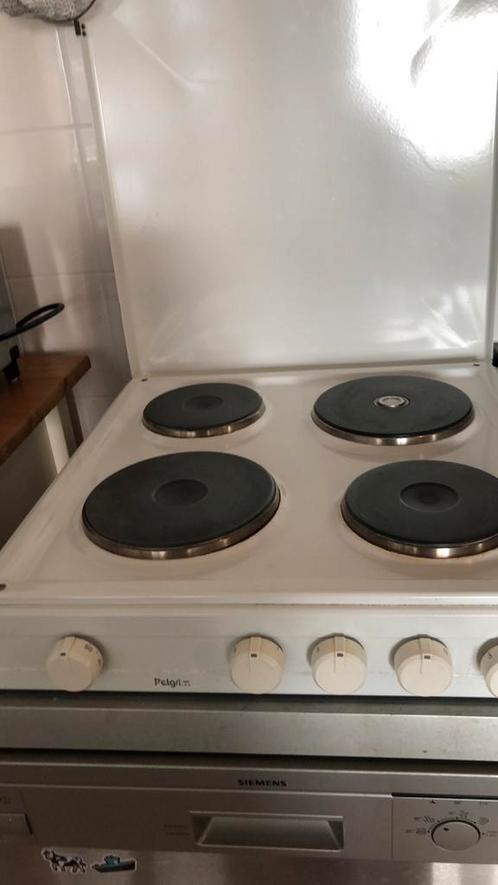 Pelgrim electrische kookplaat, Witgoed en Apparatuur, Fornuizen, Gebruikt, Vrijstaand, Elektrisch, 4 kookzones, 85 tot 90 cm, 45 tot 60 cm