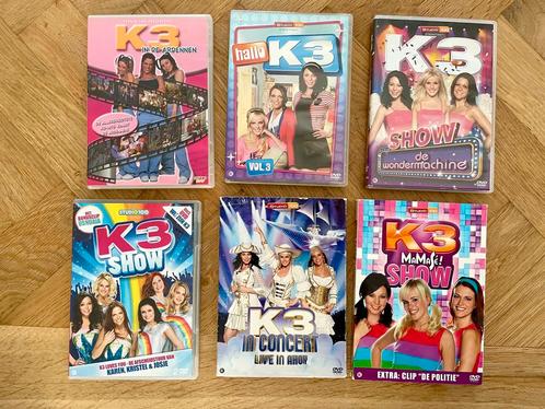 6x K3 DVD’s met oa. Mamase, Ardennen en Wondermachine, Cd's en Dvd's, Dvd's | Muziek en Concerten, Zo goed als nieuw, Muziek en Concerten