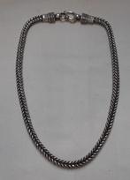 Zilveren vossenstaart ketting met haak sluiting nr.1406, Verzenden, Zo goed als nieuw, Zilver, Zilver