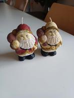 2x oude kerstman kaarsen ongebruikte, Diversen, Kerst, Ophalen of Verzenden, Zo goed als nieuw