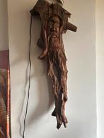 Wanddecoratie hout “green man”/“spirit of the woods”, Ophalen, Gebruikt
