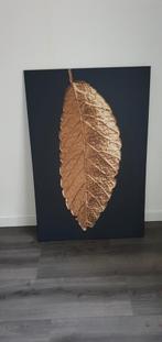 Super mooie zwart/goud canvas schilderij 80x120, Ophalen, Zo goed als nieuw, Schilderij, 75 tot 100 cm