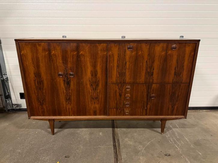 Frishto Palissander salonkast model PSR-130, Huis en Inrichting, Kasten | Dressoirs, Gebruikt, 50 tot 100 cm, 25 tot 50 cm, Ophalen