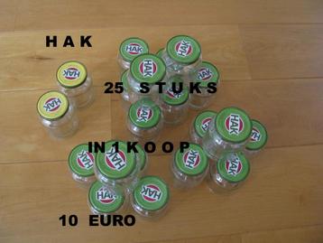 € 10 = 25 x HAK potje * knutselen * inmaak * allerlei *  beschikbaar voor biedingen