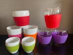 Bodum glazen en bekers met siliconen hoesje, Huis en Inrichting, Keuken | Servies, Glas of Glazen, Ophalen of Verzenden, Overige stijlen