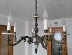 Kroonluchter brons 6 armige vintage plafondlamp lamp, Ophalen, Gebruikt, Metaal