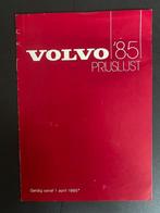 Volvo Prijslijst - 1985, Gelezen, Volvo, Volvo, Ophalen