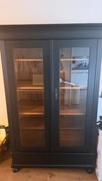 Vitrinekast Antiek, Huis en Inrichting, Kasten | Vitrinekasten, Ophalen, Zo goed als nieuw, 25 tot 50 cm, 150 tot 200 cm