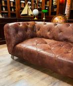 Verkocht. Chesterfield bank Capetown in Africa leder, Huis en Inrichting, Banken | Bankstellen, Ophalen, Driepersoons, Zo goed als nieuw