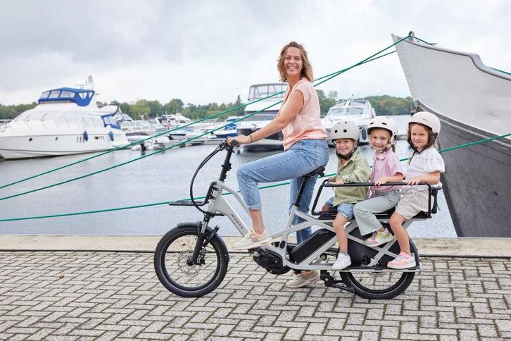Longtail Ebike Mammafiets voor 3 kinderen Bosch Cargo Motor, Fietsen en Brommers, Elektrische fietsen, Nieuw, Overige merken, 47 tot 51 cm