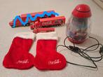 Coca Cola kerst vrachtwagens,sokken en lamp, Verzamelen, Ophalen of Verzenden, Gebruikt, Lichtbak of (neon) lamp