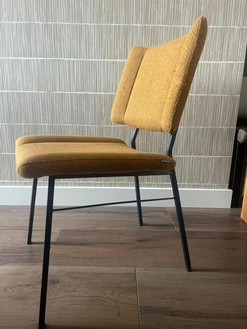 Eetkamerstoel Xooon Tatum Ponti - Okergeel, Huis en Inrichting, Stoelen, Zo goed als nieuw, Eén, Metaal, Stof, Overige kleuren