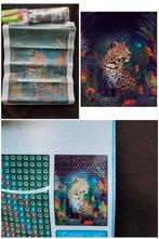Diamond Painting - Luipaard in Jungle, Hobby en Vrije tijd, Knutselen, Ophalen of Verzenden, Nieuw, Knutselwerk