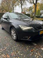 Seat Leon 1.6 TDI 81KW ST 2014 Zwart, Auto's, Voorwielaandrijving, 4 cilinders, Leon, Zwart