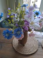 Mooi kunstboeket met vaas, Ophalen, Zo goed als nieuw