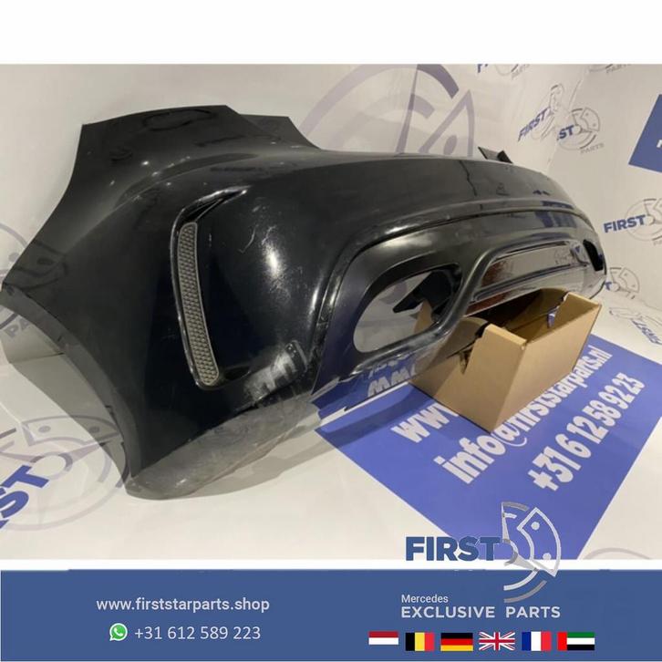 W176 AMG FACELIFT ACHTERBUMPER ZWART A KLASSE 2012-2018 orig, Auto-onderdelen, Carrosserie en Plaatwerk, Bumper, Mercedes-Benz