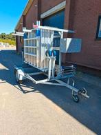 Zgan rolsteiger 10.2 mtr op aanhanger, Doe-het-zelf en Verbouw, Steigers, Ophalen, Zo goed als nieuw, Rolsteiger of Kamersteiger