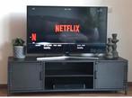Stalen TV kastje - 140cm breed, Huis en Inrichting, Ophalen, 100 tot 150 cm, Zo goed als nieuw, Minder dan 100 cm