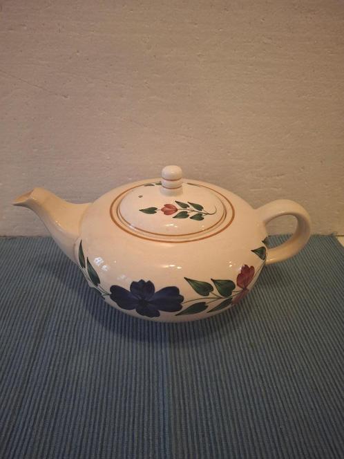 Societe Ceramique - Boerenbont 418 - mooie aardewerk theepot, Antiek en Kunst, Antiek | Servies los, Ophalen of Verzenden