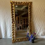 Spiegel – houten lijst goud - 150 x 80 cm - TTM Wonen, Nieuw, 75 tot 100 cm, 150 tot 200 cm, Rechthoekig