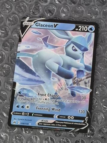 Glaceon V 038/159 Crown Zenith Sword & Shield Ultra Rare beschikbaar voor biedingen