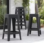 6 barkrukken Lucca van Allibert, Huis en Inrichting, Barkrukken, Ophalen, Kunststof, 5 krukken of meer, 60 tot 90 cm