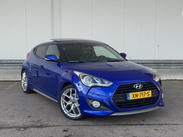 Hyundai Veloster 1.6 Turbo GDI 184PK|Pano|Keyless|Leder|Blue, Auto's, Hyundai, Bedrijf, Te koop, Veloster, ABS, Achteruitrijcamera