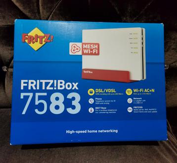 FRITZ!Box 7583 VDSL Router - Dual-Band AC WiFi 5 NIEUW!! beschikbaar voor biedingen