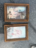 2 x Klassieke Schilderijtjes uit erfenis Religieus, Antiek en Kunst, Kunst | Schilderijen | Klassiek, Verzenden