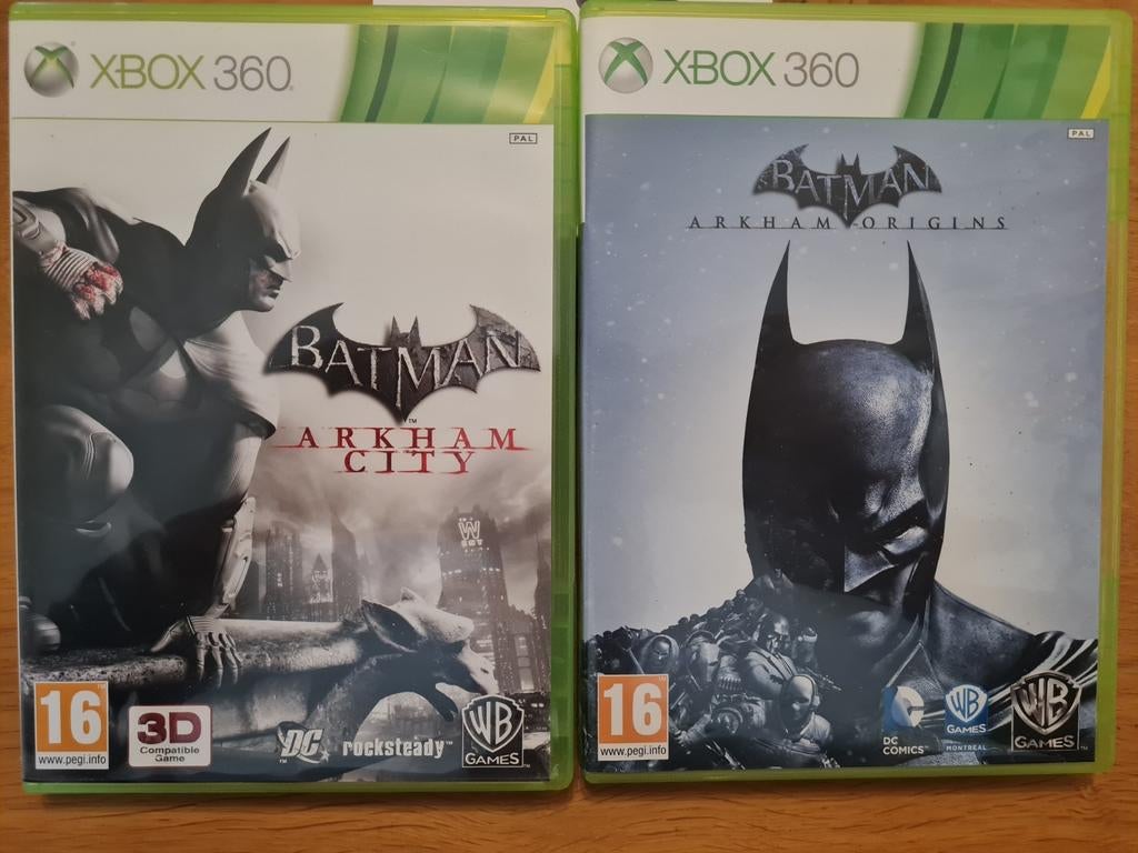 XBOX 360 Batman Arkham City + Origins, Spelcomputers en Games, Games | Xbox 360, Avontuur en Actie, 1 speler, Vanaf 16 jaar, Online