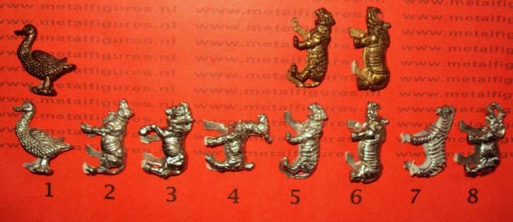 44ch-Ferrero kinder surprise metal dierentuin- en huisdieren, Verzamelen, Verrassingseieren, Zo goed als nieuw, Overige typen