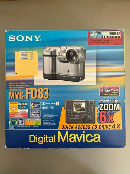 Sony Digital Mavica MVC-FD83 digitale camera (6x zoom) 1999, Audio, Tv en Foto, Fotocamera's Digitaal, Gebruikt, Compact, Sony