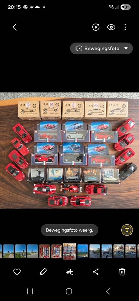 Shell Ferrari's en James Bond auto's - nieuw - speelgoed, Hobby en Vrije tijd, Modelauto's | 1:24, Nieuw, Ophalen of Verzenden