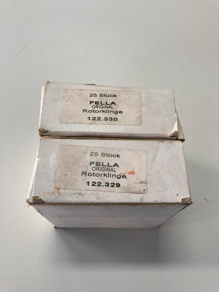 Fella Maaimessen Fella SM maaiers. Prijs voor beide doosjes!, Tuin en Terras, Grasmaaiers, Ophalen of Verzenden