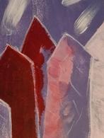 Gouache verf op papier stijl Harrie Gerritz, Antiek en Kunst, Verzenden