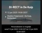 4  kaarten Di-rect in de Kuip donderdag 12 juni 2025, Tickets en Kaartjes, Drie personen of meer, Juni