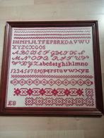 Antiek geborduurde letterlap, Ophalen of Verzenden