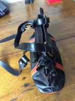 vintage klassiek lederen handtasje., Sieraden, Tassen en Uiterlijk, Tassen | Damestassen, Verzenden, Zo goed als nieuw, Zwart